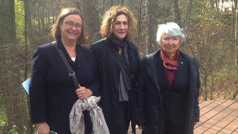 Robin Key, Joan Shafran, and Cornelia Hahn Oberlander (left to right)