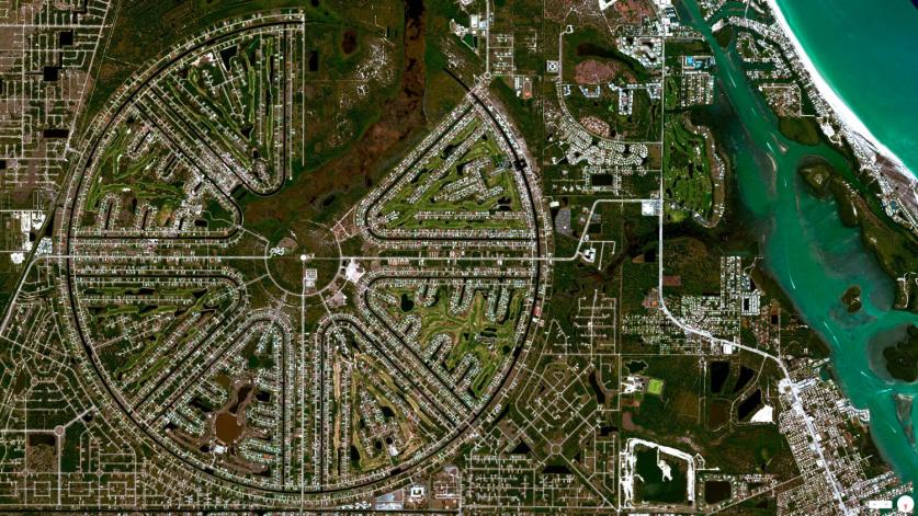 Satellite View of Rotunda West, FL