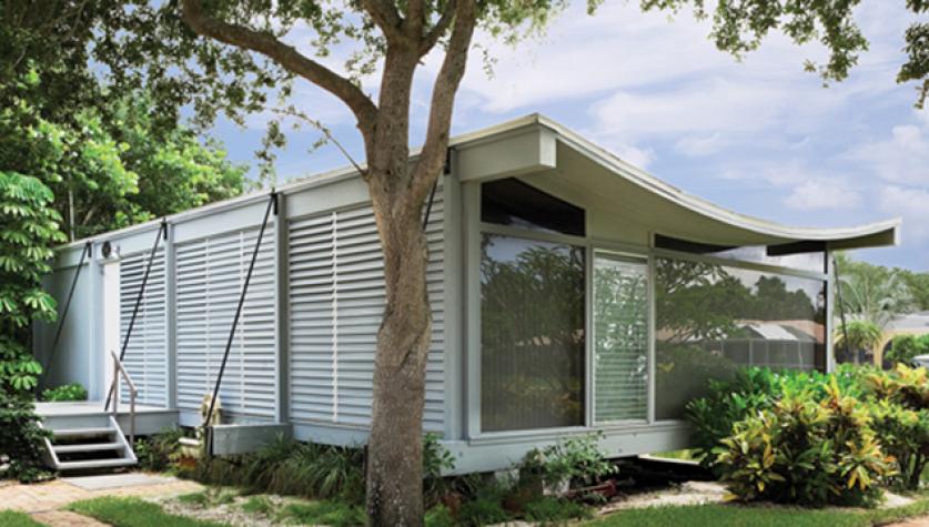 The W.R. Healy Guest House designed by Paul Rudolph,FAIA, with Ralph Twitchell, Sarasota, FL.