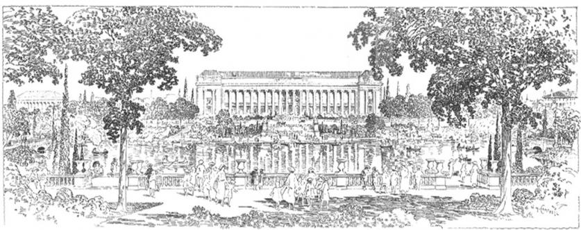 ShurcliffPerspective.jpg Redesign of the Muddy River in the Fens to unite the park with the Beaux-Arts design of the Boston Museum of Fine Arts