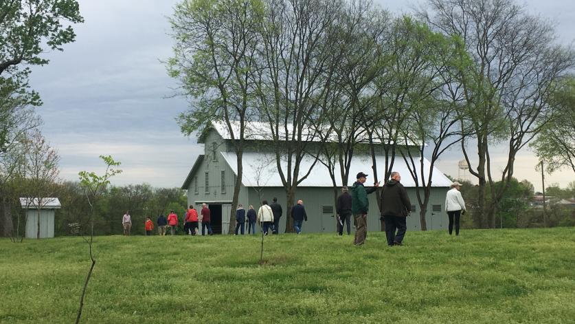 Tour of the grounds of Clover Bottom Mansion, Nashville, TN