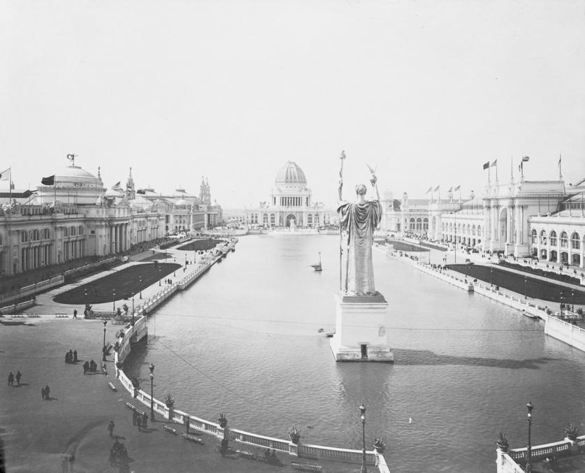 TheColumbianExpositionandtheWomansBuilding_1893.jpg Court of Honor at the 1893 World’s Columbian Exposition.