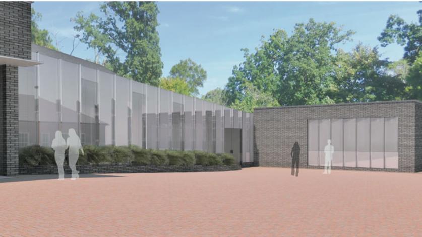 Tregaron_WISProposal_ViewFromEstateInterior_04.jpg Rendering of Washington International School's New Building Proposal; view from Tregaron Estate