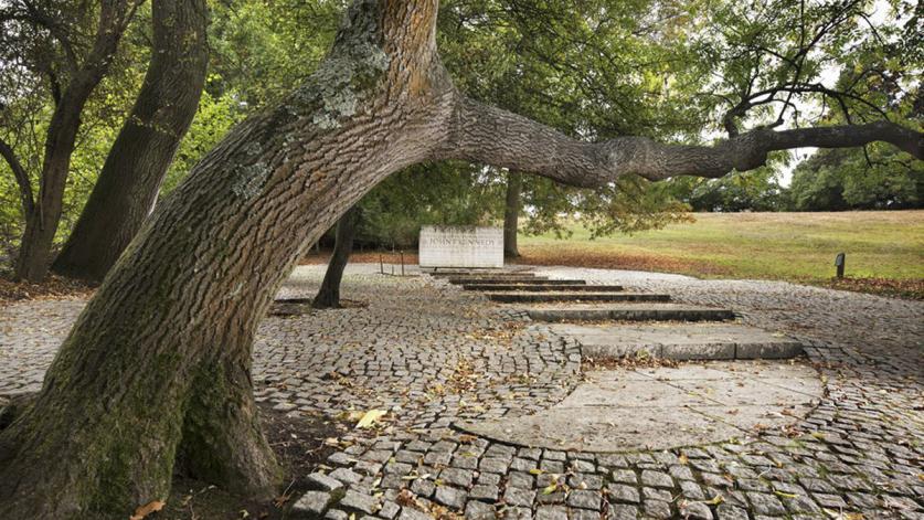 Kennedy Memorial landscape, Runnymede, Surrey