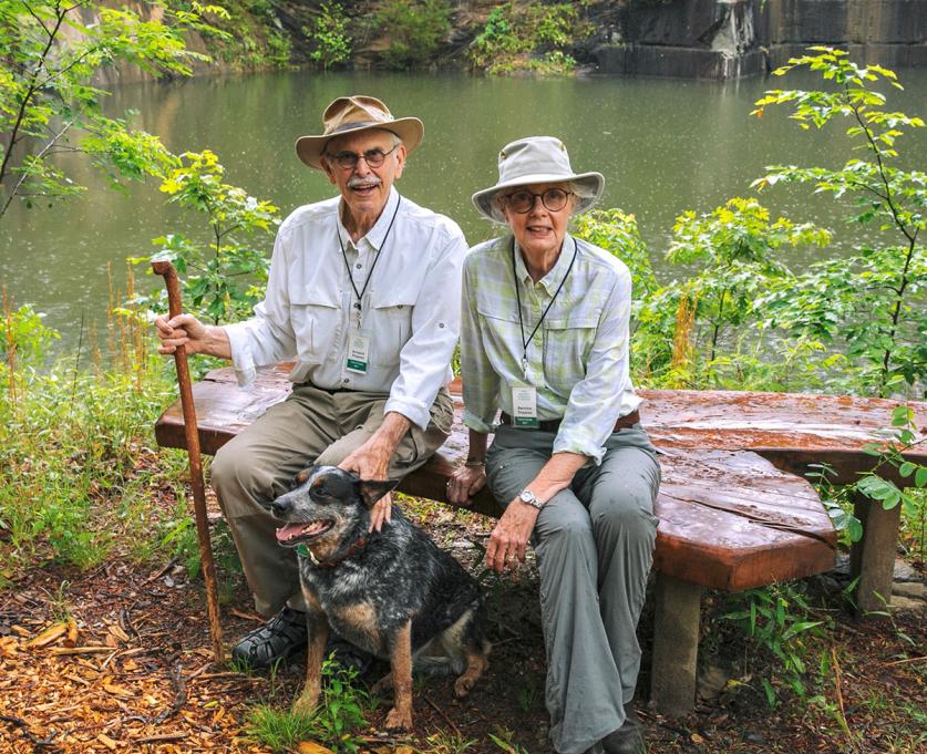 VA_Schuyler_QuarryGardens_ArmandBerniceThieblotAndSkyla_byTomDaly_2018_sig.jpg Armand and Bernice Thieblot, along with Skyla