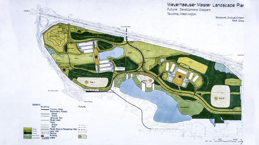 Weyerhaeuser International Headquarters plan, Federal Way, WA