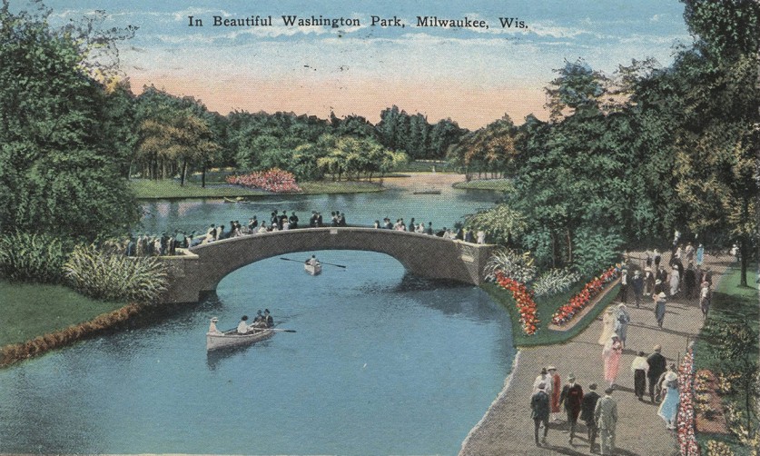 Postcard of Washington Park, Milwaukee, WI