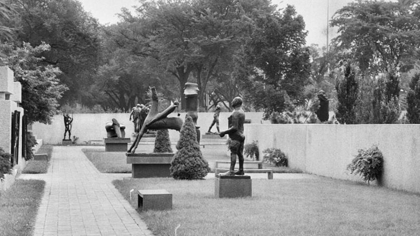 The redesigned Hirshhorn Sculpture Garden by Lester Collins