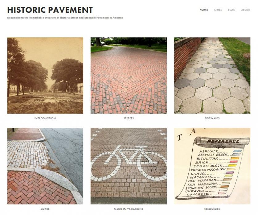 Historic Pavement homepage