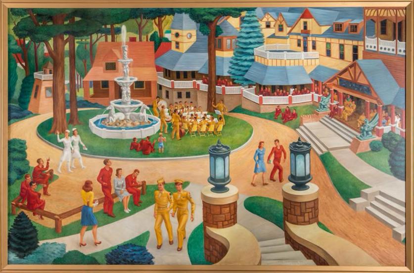 imrs-1.jpg “Noon,” painted in 1944 by Jack McMillen, depicts the Forest Glen Annex of Walter Reed.