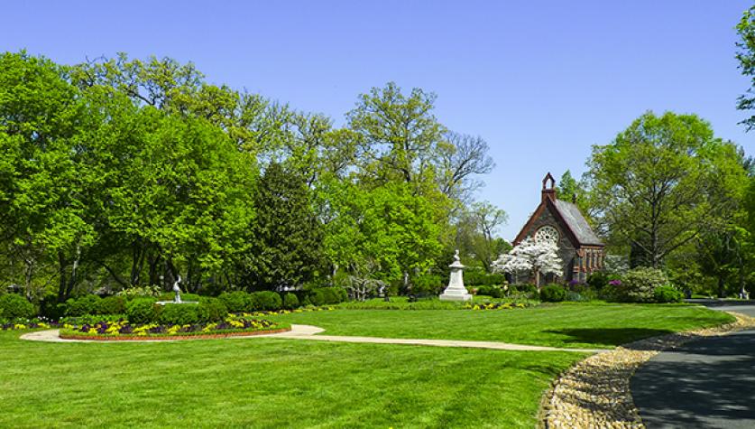 overall - AS.jpg The historic Oak Hill Cemetery entrance ensemble - Photo by Amanda Shull