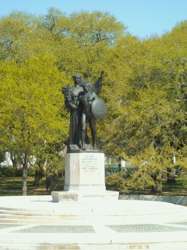 Monument erected by United Daughters of the Confederacy in White Point Garden, Charleston, SC