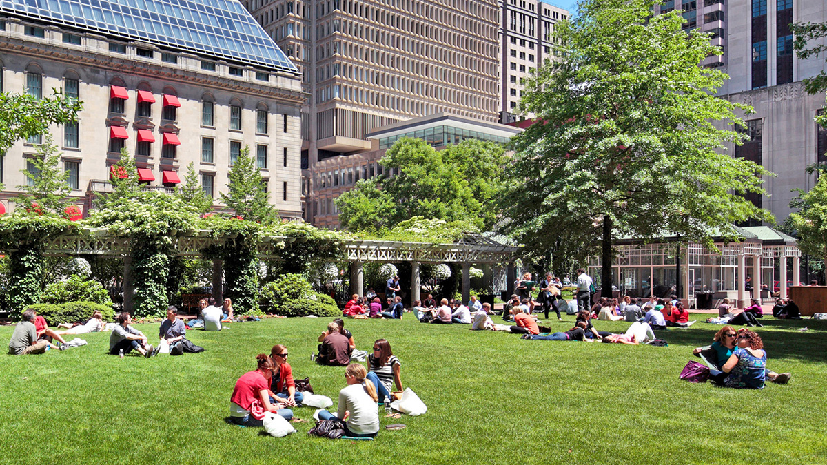 Norman B. Leventhal Park at Post Office Square, Boston, Massachusetts