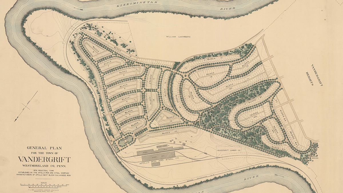 Vandergrift Town Plan The Cultural Landscape Foundation