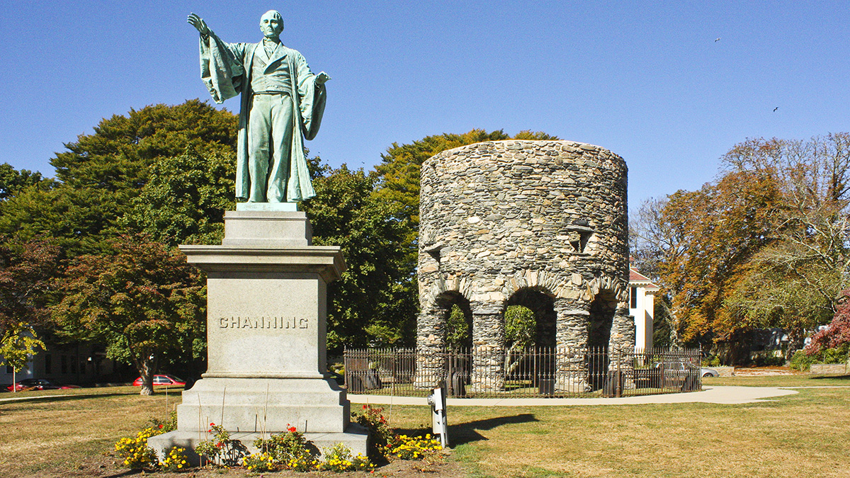 Touro Park and Stone Mill, Newport, RI