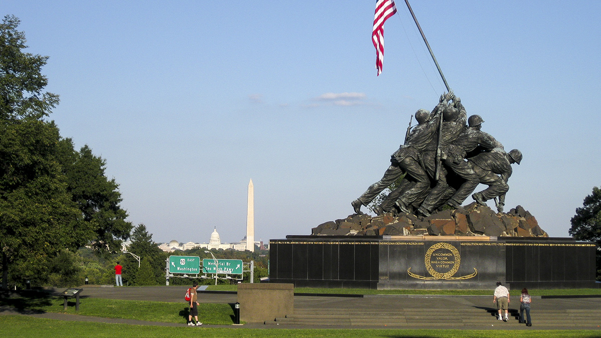 United States Marine Corps War Memorial Arlington Virgina