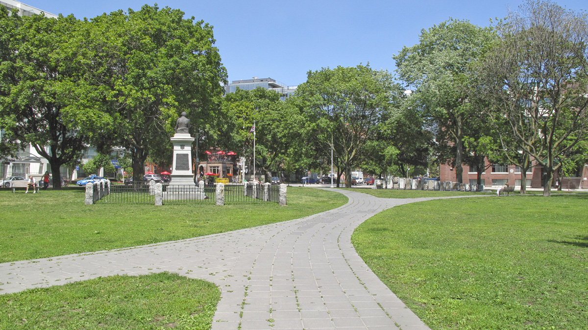 Victoria Memorial Square, Toronto, ON, Canada